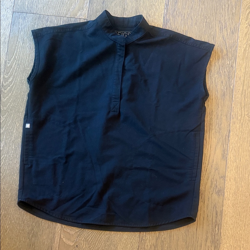 Figs Black Sleeveless Top XS